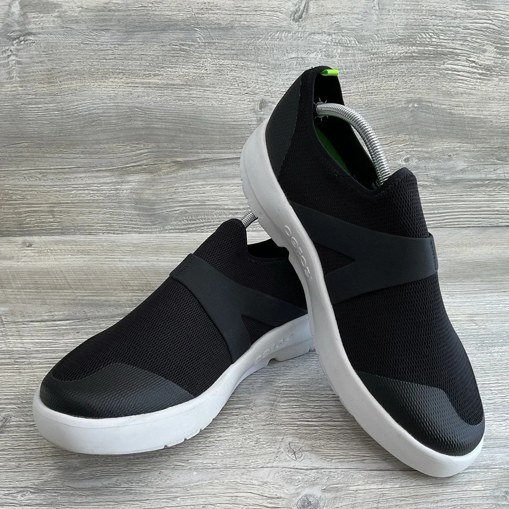 OOFOS OOmg Sport Shoes Men 13 Black Walking Recovery Comfort Sneakers Athletic